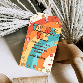 Two Groovy Babe Retro Rainbow 2nd Birthday Party Cadeaulabel