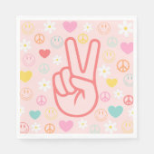 Two Groovy Party Napkins Servet (Voorkant)