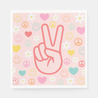 Two Groovy Party Napkins Servet