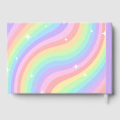 Two Groovy | Retro Pastel Rainbow 2nd Birthday Gastenboek (Achterkant)