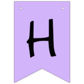 Two Groovy Retro Pastel Rainbow 2nd Happy Birthday Vlaggetjes (Tweede vlag)