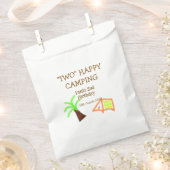 Two happy camping 2nd birthday tree camp kids bedankzakje (Geknipt)