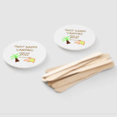 Two happy camping 2nd birthday tree camp kids handwaaier (Niet-gemonteerd)