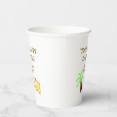 Two happy camping 2nd birthday tree camp kids papieren bekers (Rechts)