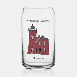 Two Harbors Lighthouse kan glas