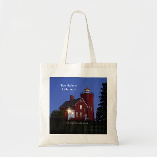 Two Harbors Lighthouse schemk canvas tas (Voorkant)