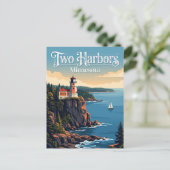 Two Harbors, Minnesota Briefkaart (Staand voorkant)