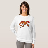 Two Headed dragon dames hoodie T-shirt (Voorkant volledig)