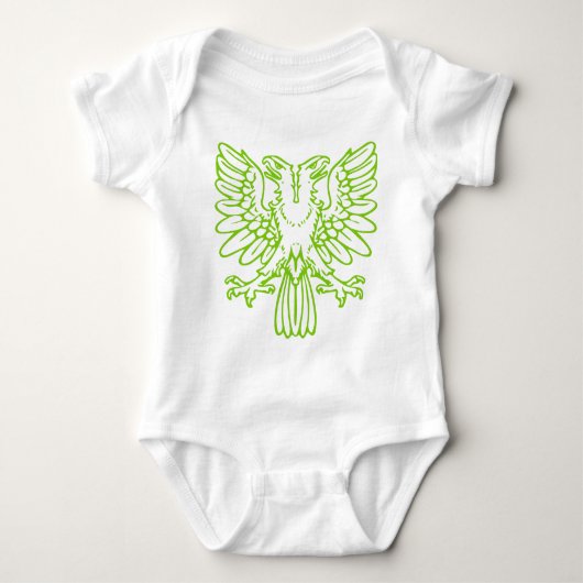 Two Headed Eagle - Martian Green Romper (Voorkant)