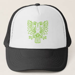 Two Headed Eagle - Martian Green Trucker Pet