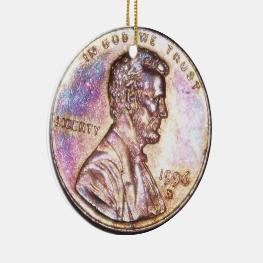 Two Headed Penny Keramisch Ornament (Rechts)