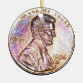 Two Headed Penny Keramisch Ornament (Voorkant)