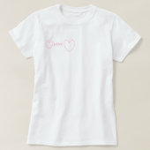Two Heart Love T-shirt (Design voorkant)