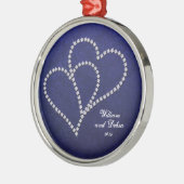 Two Hearts Bonded - Faux Diamond - Ornament (Links)