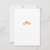 Two Hearts Burgundy Catholic Wedding  RSVP Kaartje (Achterkant)