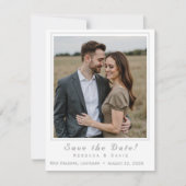 Two Hearts Catholic Flat Save The Date Card (Voorkant)