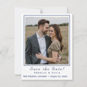Two Hearts Catholic Flat Save The Date Card (Voorkant)