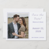 Two Hearts Catholic Flat Save The Date Card (Voorkant)
