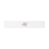 Two Hearts Catholic Wedding Invitation Belly Band Uitnodigingen Wikkel (Vlak)