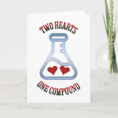 Two Hearts Chemistry Valentijnsdag Kaart (Voorkant)