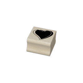 Two Hearts Entwined - 1" Square - Loyalty Card Rubberstempel