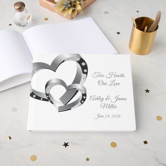 Two Hearts Gastenboek (Voorkant open)