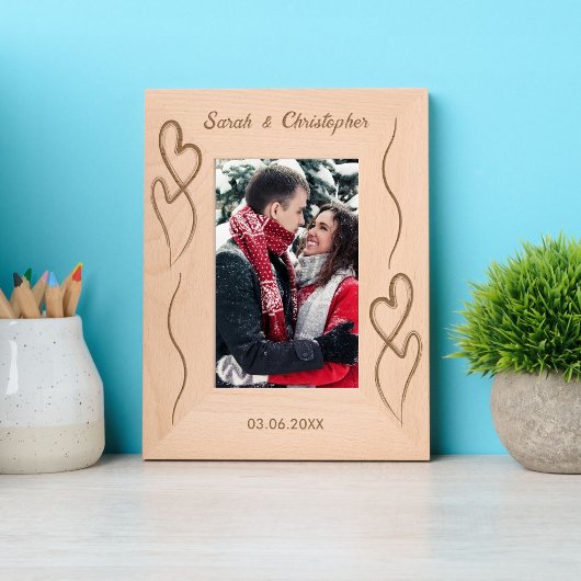 Two Hearts Jubileum Paar Gegraveerde Lijstjes