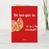Two Hearts Love Card Feestdagen Kaart (Achterkant)