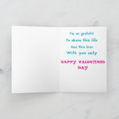 Two hearts one beautiful shore kaart (Binnen)