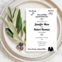 Two Hearts, One Love, Knotting the Tie Invitation