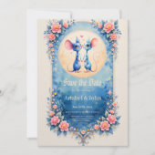 Two Hearts, One Love – Wedding Mice.  Save The Date (Voorkant)