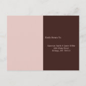 Two Hearts Red Attendance Preference RSVP-kaart Briefkaart (Achterkant)