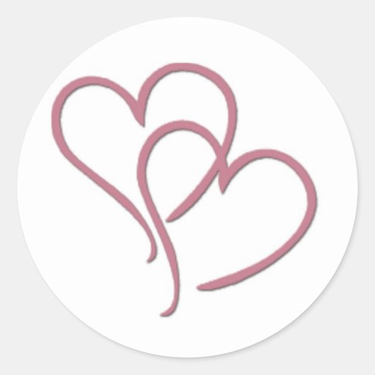 Two Hearts... Ronde Sticker (Voorkant)