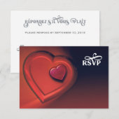 Two Hearts RSVP (versie 3) Kaartje (Voorkant / Achterkant)