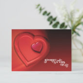 Two Hearts RSVP (versie 7) Kaartje (Staand voorkant)