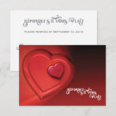 Two Hearts RSVP (versie 7) Kaartje (Voorkant / Achterkant)