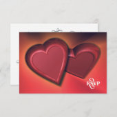 Two Hearts RSVP (versie 8) (Voorkant / Achterkant)