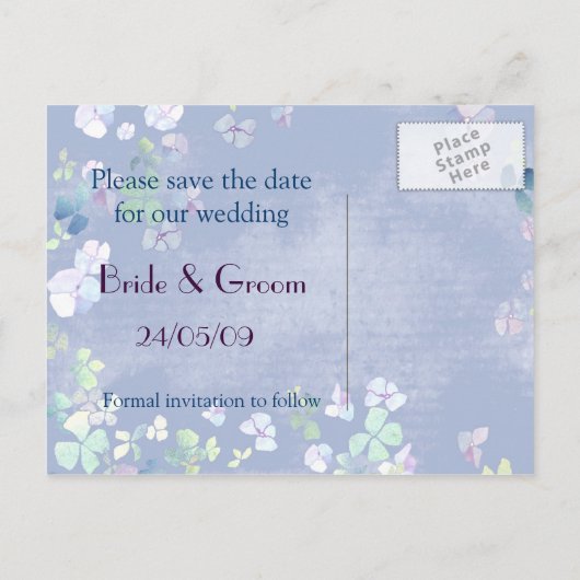 Two Hearts: Save the Date Wedding Briefkaarten (Achterkant)