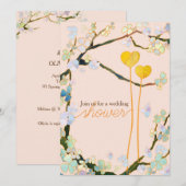 Two Hearts Spring Vrijgezellenfeest Kaart (Voorkant / Achterkant)