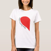 Two Hearts Together - Het ontwerp van het paar T-shirt (Voorkant)