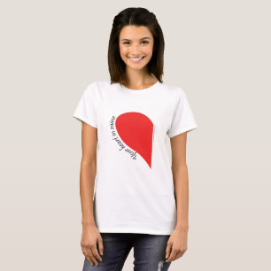 Two Hearts Together - Het ontwerp van het paar T-shirt