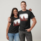 Two Horse Amish Team Faux T-shirt (Unisex)