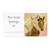Two Horses boek label (Voorkant)
