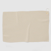 Two images of a light beige hand towel  golfhanddoek (Horizontaal)
