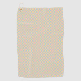 Two images of a light beige hand towel  golfhanddoek