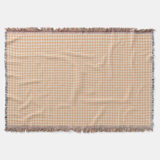 Two images of a woven blanket featuring a beige  deken (Voorkant)