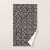 Two images of dark gray towels bad handdoek (Handdoek)