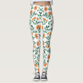 Two images of floral leggings showcase  (Voorkant)