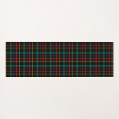 Two images show a tartan pattern on white cards yogamat (Achterkant (horizontaal))