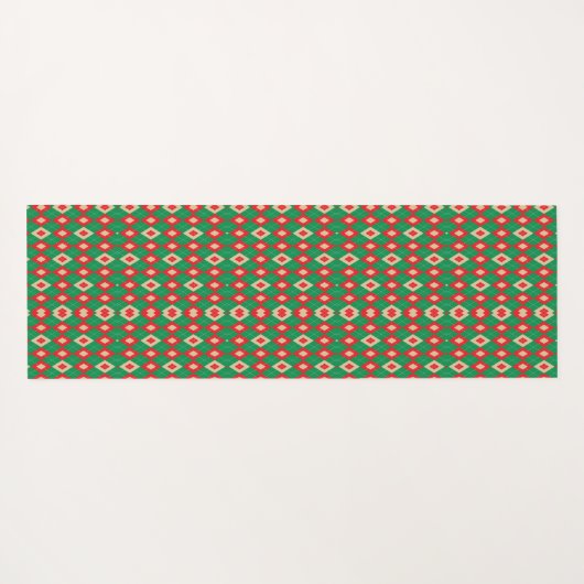 Two images showcasing a rectangular patterned  yogamat (Achterkant (horizontaal))